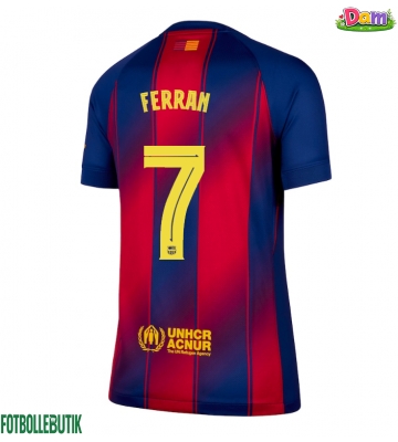Barcelona Ferran Torres #7 Hemmatröja Kvinnor 2025-26 Kortärmad